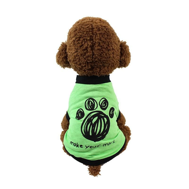 a Variety of Optional Spring and Summer Pet Clothes Teddy Poodle T-Shirt Pet Supplies Wholesale