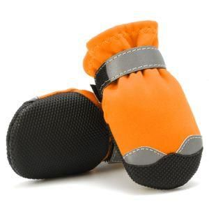 Orange Warm Outdoor Hot Sale Slip-Proof Pet Waterproof Pet Dog Shoes