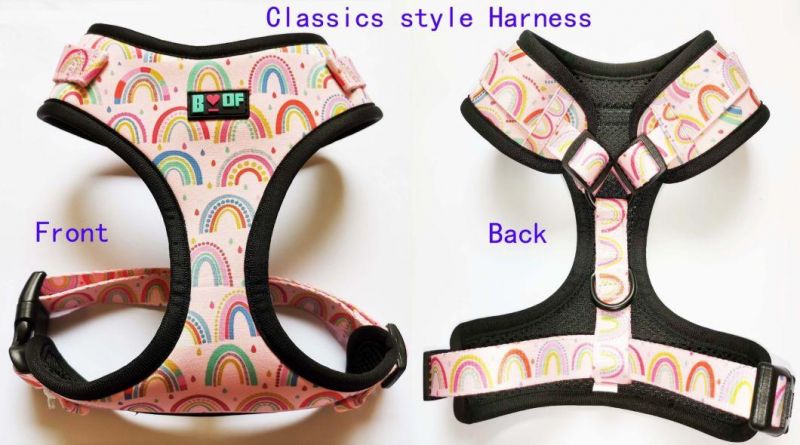 Dog Harness Custom Luxury Pet Supplies Amazon Hot Sell Puppy Harness Adjustable High Quality Neoprene Breathable Mesh Harness