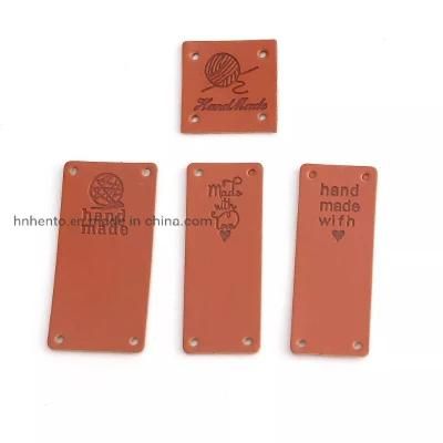 Wholesale Custom Pet Products Leather Label Hang Tag