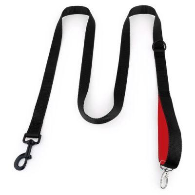 Hands Free Dog Lead with Neoprene Padding 2 Hooks Nylon Pet Dog Leash