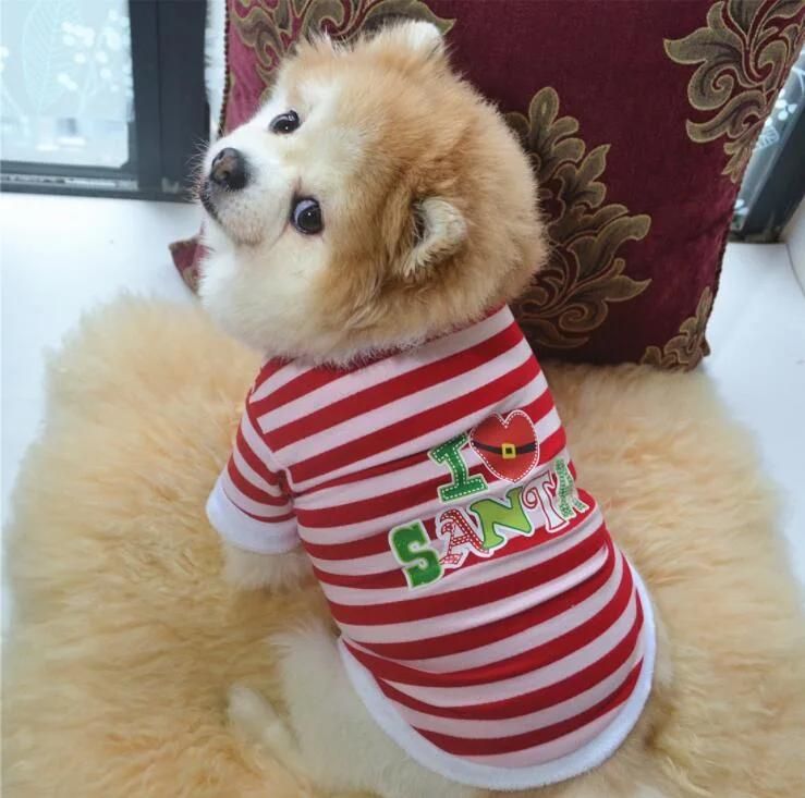 Pet Clothes, Puppy Hoodie Sweater Dog Winter Coat Warm Sweatshirt Dog Outfit for Christmas