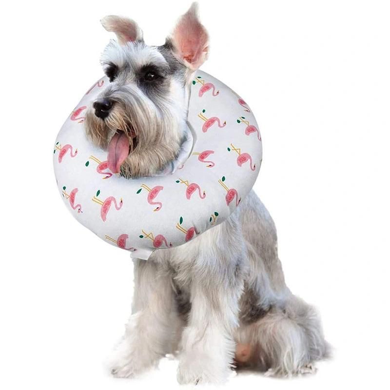 Elizabeth Cute Animal Patter Pet Recovery Collar After Surgical for Dog Cat