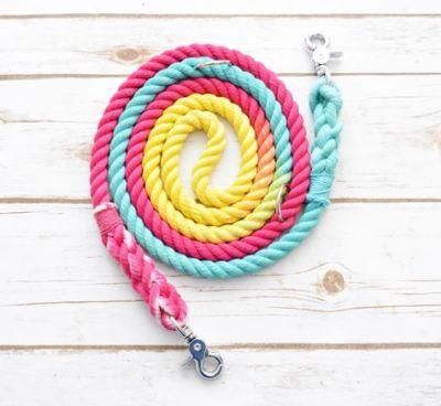 OEM Colorful Dog Rope Leash Pet Lead Dog Rope Collar