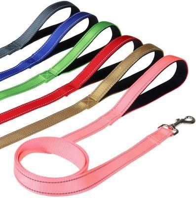 Reflective Nylon Pet Dog Leash, Neoprene Padded Handle Dogs Leash for Walking