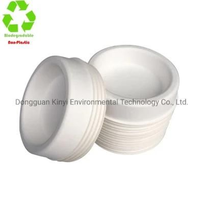 Environmental Disposable Paper Dog Bowls Biodegradable, Molded Pulp Pet Food Feeding Cat Bowl