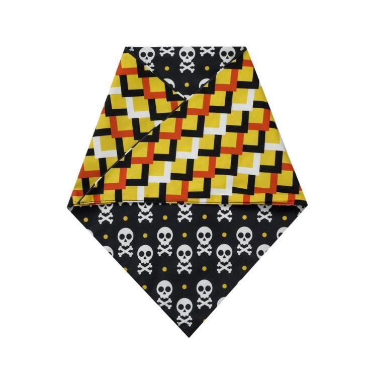 Halloween Dog Bandana Triangle Bibs Scarf Accessories Pumpkin