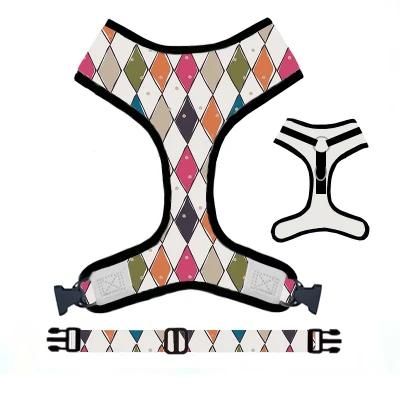 Wholesale Custom Soft Neck Adjustable Pet Dog Harness and Leash Personalized Print Polyester All Seasons Eco-Friendly Bowknot/Pet Accessories