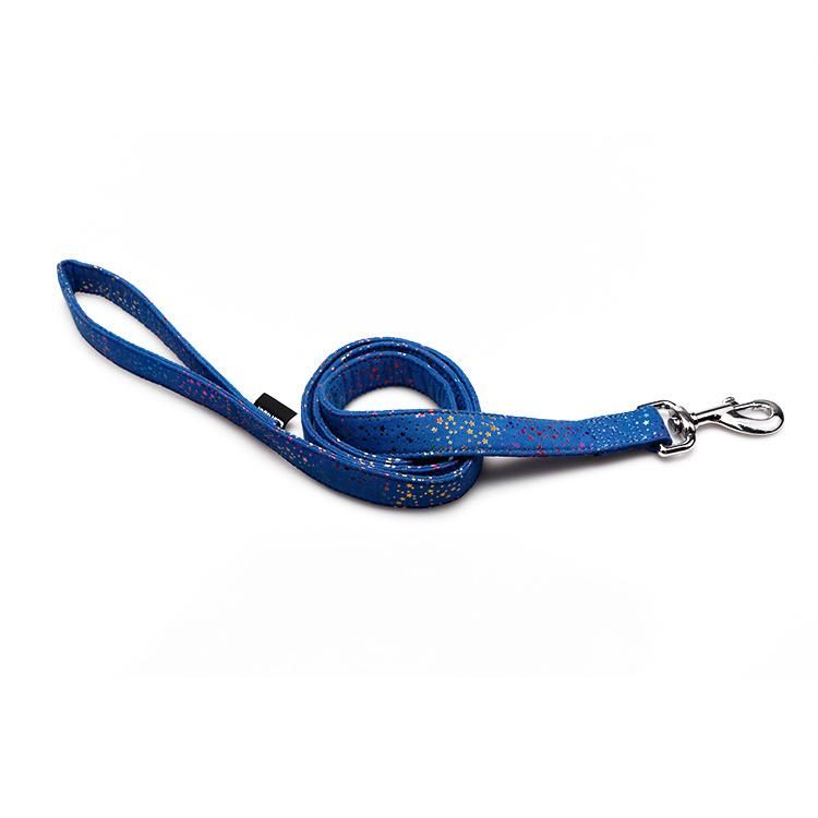 Factory Price Custom Printed Pattern PU Leather Dog Lead and Pet Collar Leash