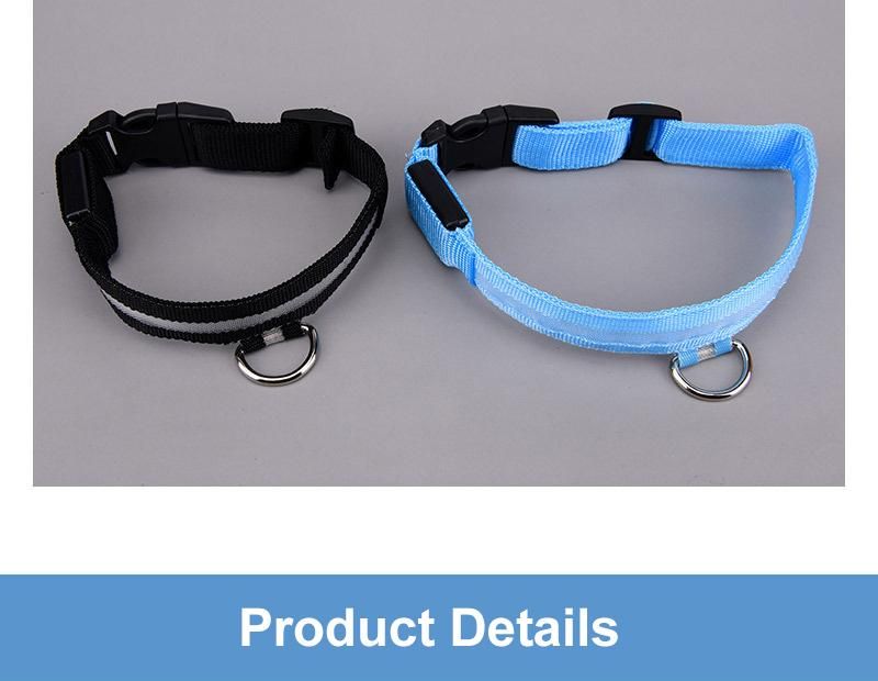 New Pet Industries Waterproof USB Rechargeable Flashing LED Light up Dog Collar