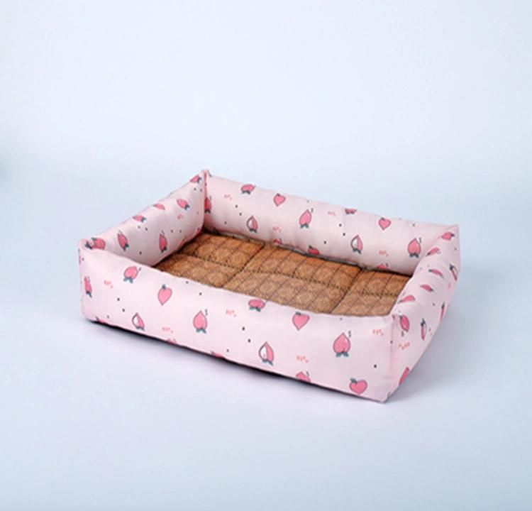 Hot Sell Factory Wholesale Square Cool Pet Bed for Summer Use Breathable Dog Pet Bed