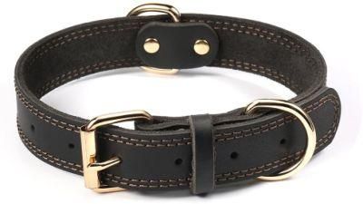 100% Genuine Leather Dog Collar with 4 Colors Option