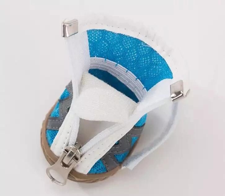 New Design Mesh Sandal Dog Shoes Soft-Soled Dog Shoes