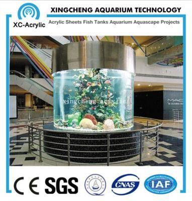 Customized Transparent Acrylic Cylinder Aquarium Price