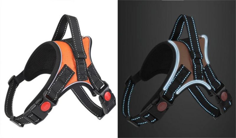 Dog Harness with Leash Pet Adjustable Reflective Vest Walking Lead