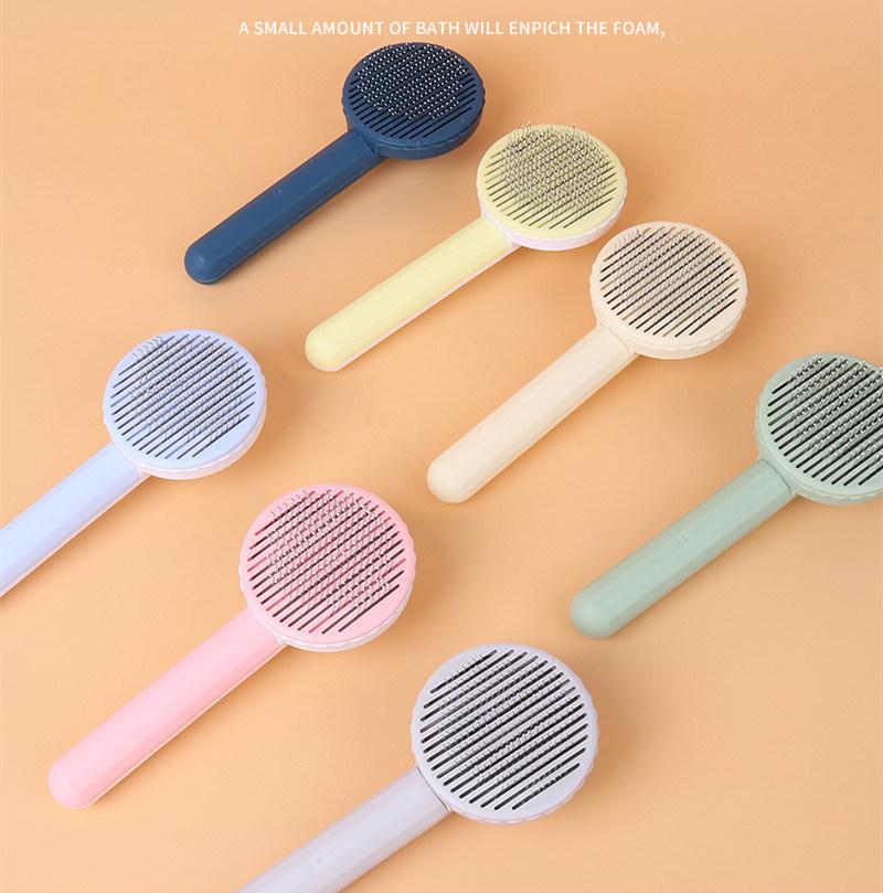 Pet Brush Hair Removes Pet Hair Comb Cleaning Slicker Brush