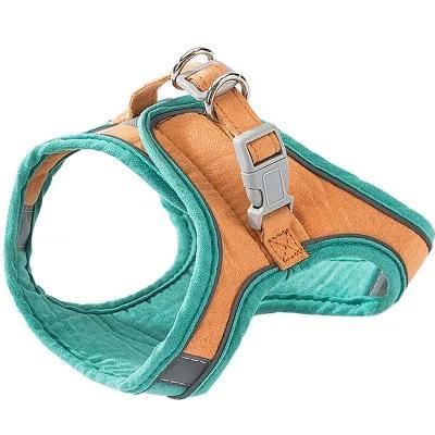 Breathable Mesh Pet Vest Harness and Leash Set Small Dog Puppy Cat Collar for Bulldog