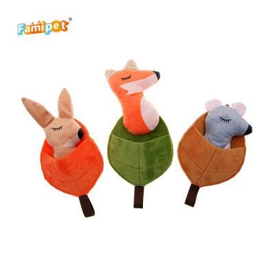 China Manufacturer Good Quality Squeaky Custom Interactive Plush Dog Toys