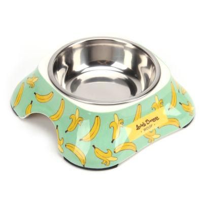 High Quality Stainless Steel Pet Dog Water Bowl with Stand