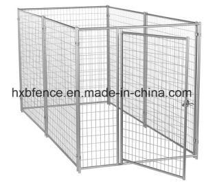 Welded Galvanized Dog Kennel, Wire Mesh Round Tube Dog Cage