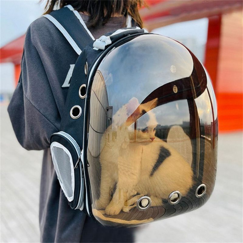 Cat Carrier Pet Shoulder Bag Carriers Backpack Travel Transparent Bag