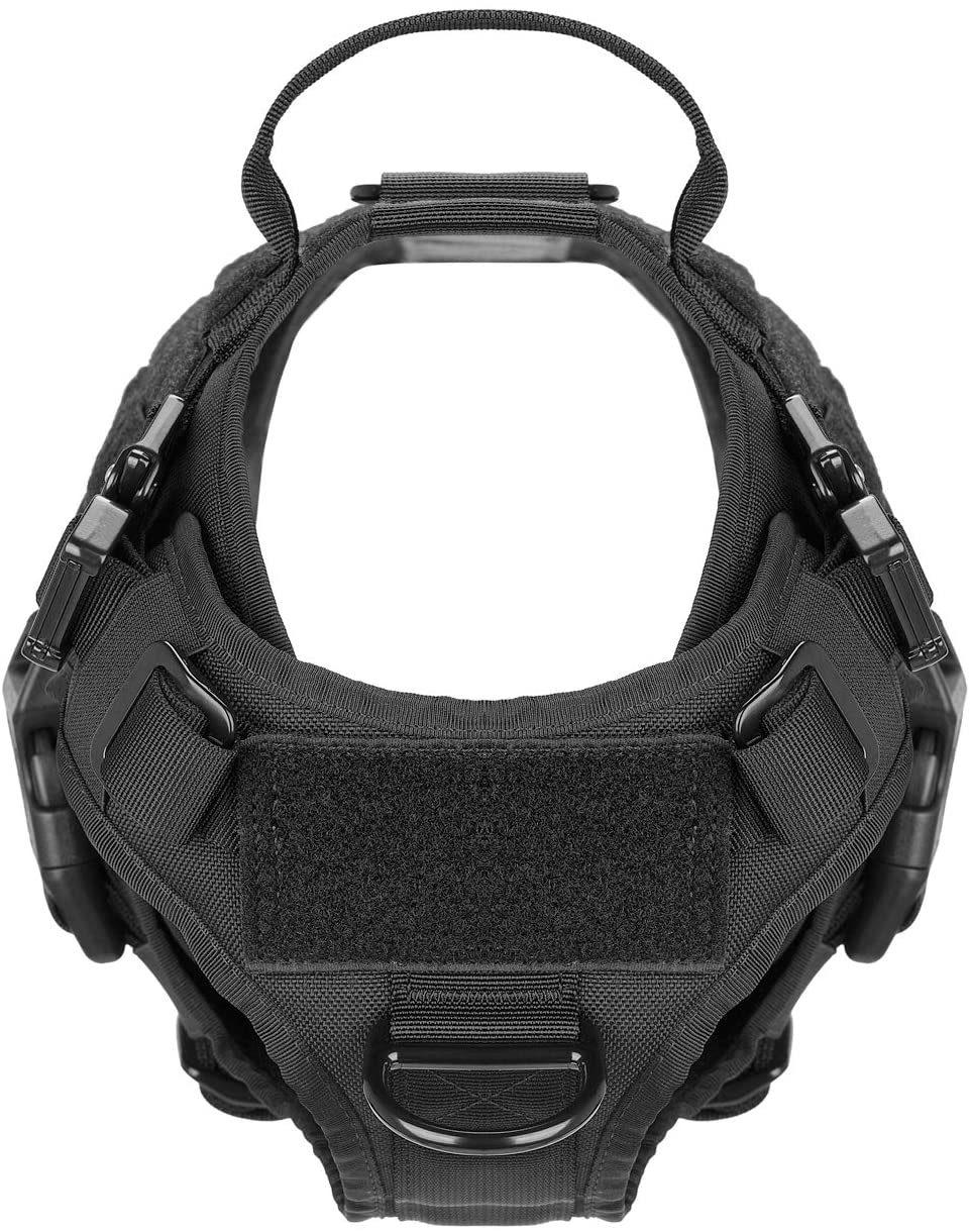 Dog Molle Vest with Handle No Pulling Front Leash Clip