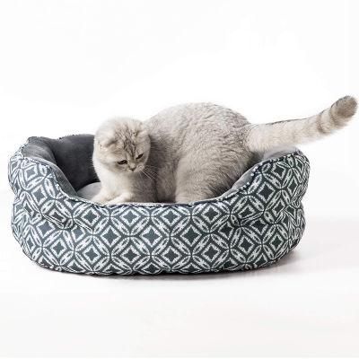 Wholesale Latest Design Pet Cushion Detachable Soft Plush Nonslip Dog Cat Bed