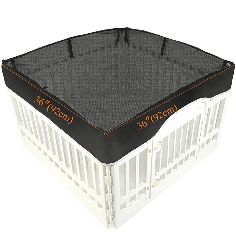 Durable Breathable Dog Playpen Top Mesh Cover for Preventing Pet Escape