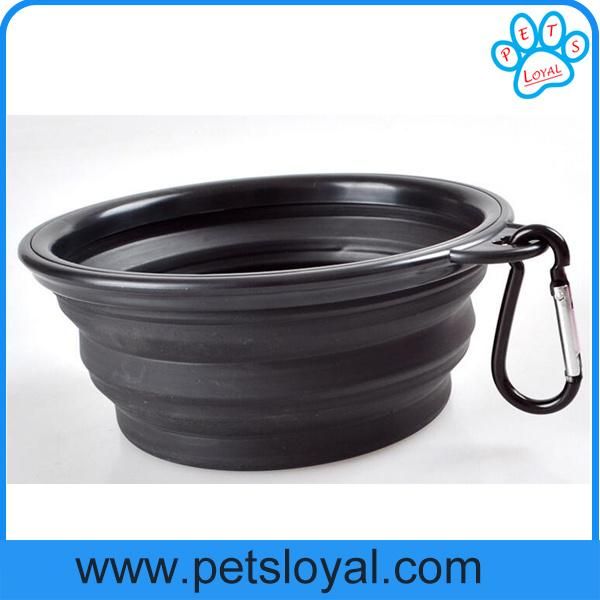 Ebay Amazon Hot Sale Collapsible Silicone Pet Feeder Bowl
