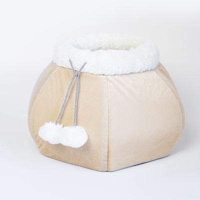Design Machine Washable Custom Cat Bed Luxury Soft Warm Durable Cat Bed
