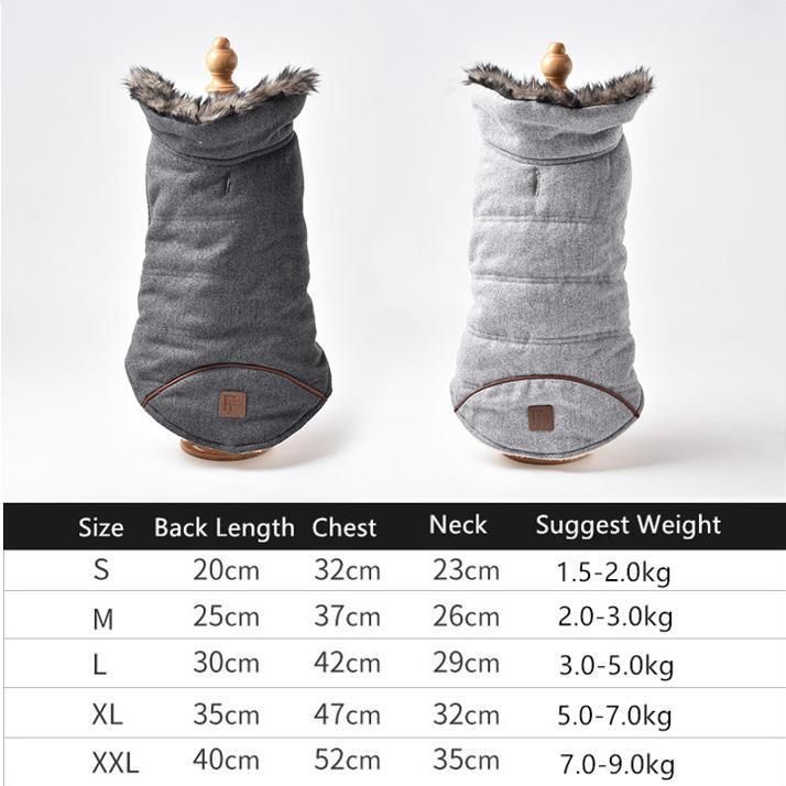 Wholesale Pet Supply Dog Jacket Coldproof Fleece Lined Dog Coat Pet Product