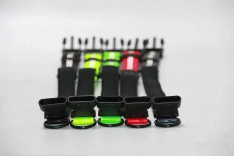 Night Reflective Double D-Ring Plastic Buckle Durable Nylon Dog Collar