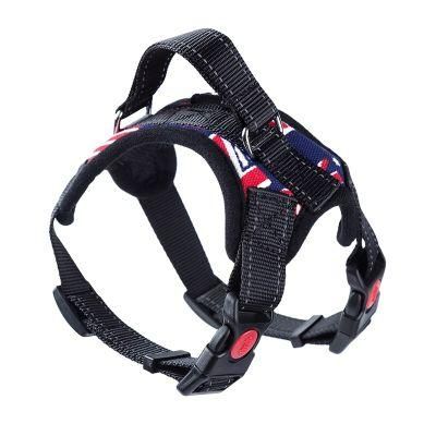 Luxury Anti Pull Front Clothes Reversible Pet Harness, Easy Walk Printing No Pull Reflective Dog Harness//