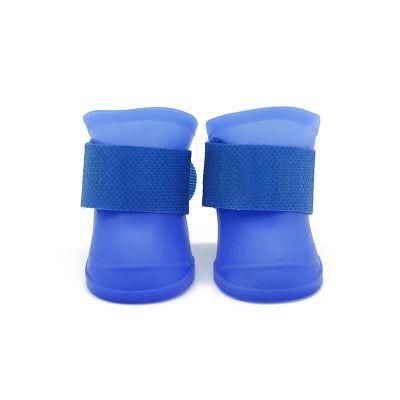 2021 Hot Sales Flexible Eco-Friendly Silicone Dog Boots Silicone Rainy Shoes Protecting Shoe for Pets