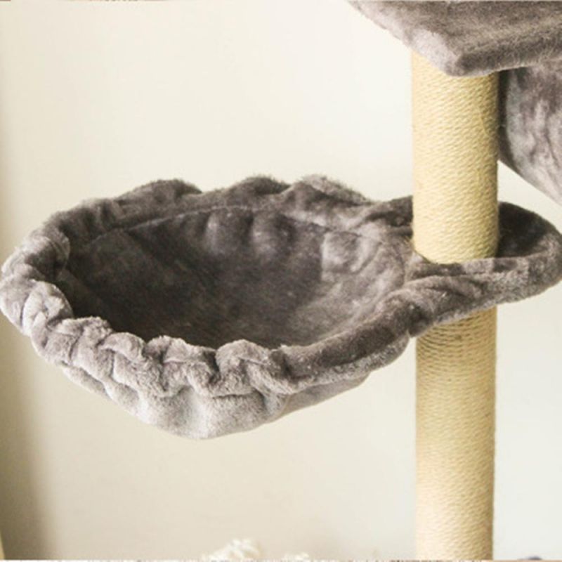 Top Pet Product Supplier Supply Cat Climbing Frame Kitten Scratching Column Cat Tree Jumping Platform Solid Wood Four Seasons Rattan Cat Scratching Board