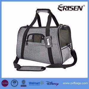 Pet Soft Sided Carrier, Premium Leather, Small Dog &amp; Cat Approved