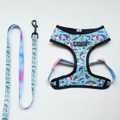 Custom Soft No Pull Pet Vest Adjustable Reversible Designer Dog Harness Leash Collar Set Dog Harness Manufacture