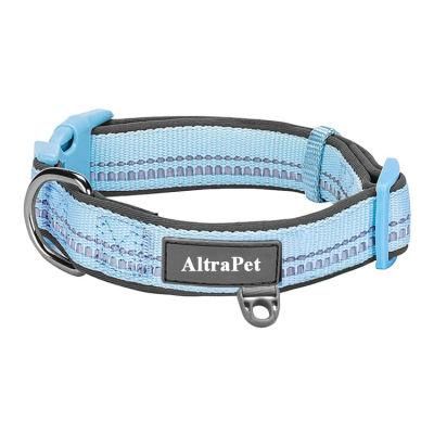 Soft Reflective Fashion Nylon Webbing Neoprene Padded Pet Dog Collar