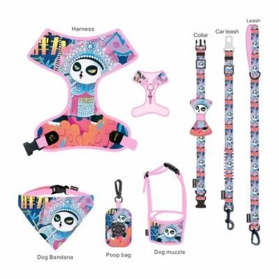 New Style Luxury Custom Leashes Pet Chest Harness Set Leads Dog Collar