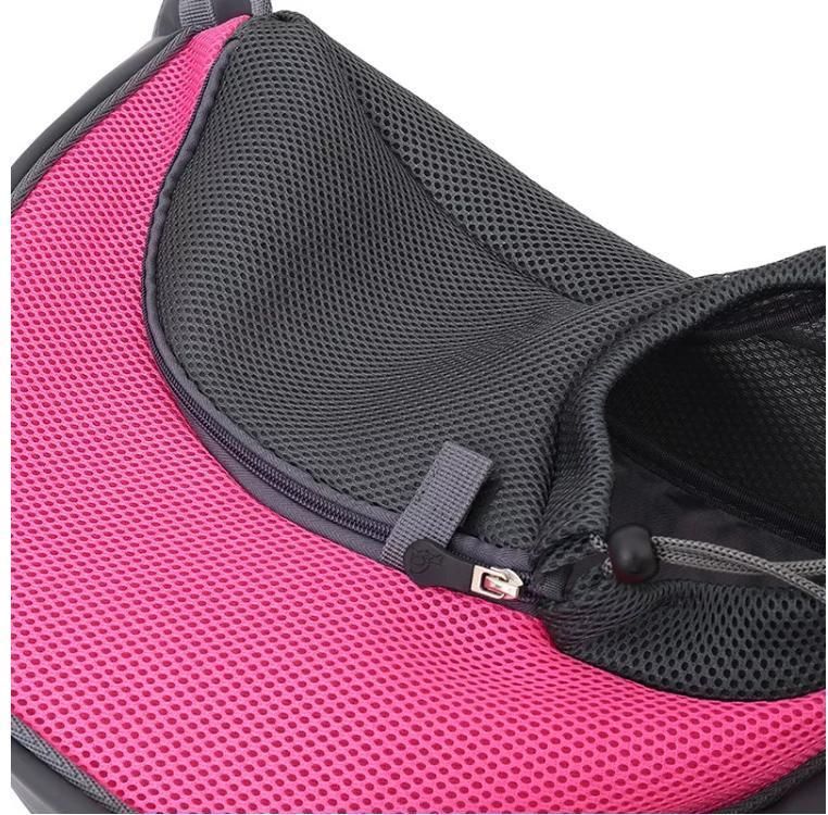 Wholesale Hot Selling Expandable Soft Sided Travel Pet Backpack Carrier with Solid Pink Color From Front Side Whole Preview