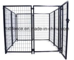 Black Color Powder or PVC Coating Outdoor Dog Kennel/Dog Cage