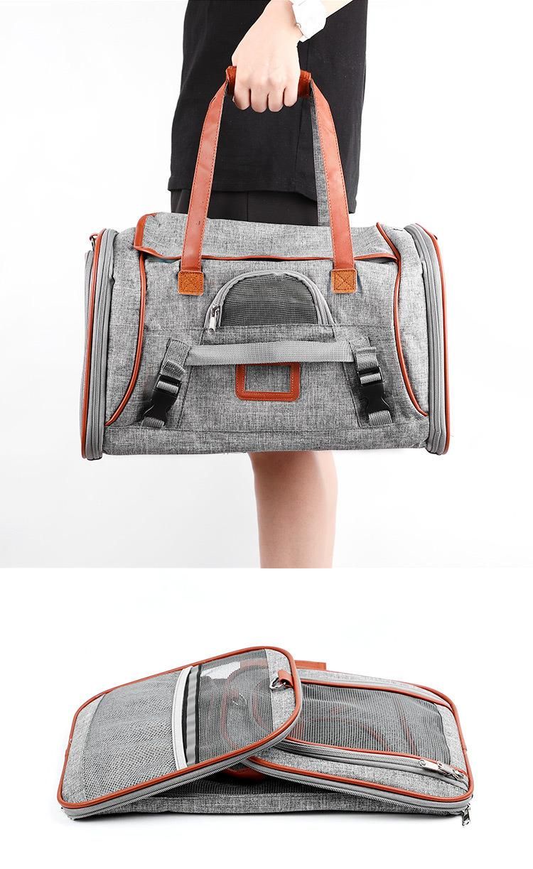 Airline Approved Soft Sided Pet Travel Carrying Handbag Car Seat Safe Carrier Travel Pet Carrier Bag