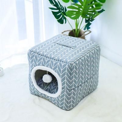 Washable Fashion Warm Luxury Indoor Bed Pet Dog Cat Househot Sale Products