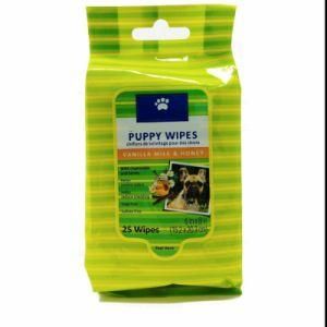 25 PCS Small Package OEM Cleaning Puppy Pet Wet Wipes with Chamomile Ingredient