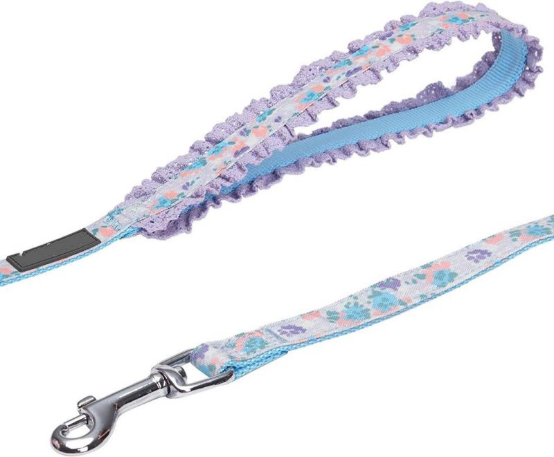 Lace Decoration Floral Dog Leash