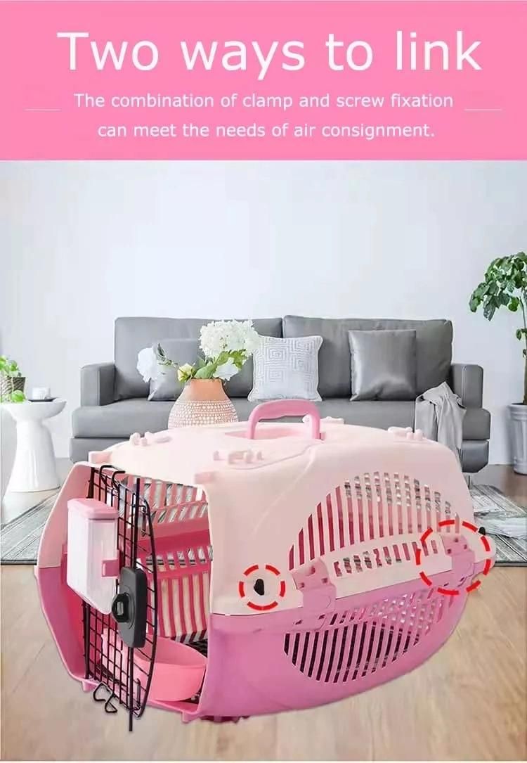 Plastic Pet Carrier for Cat Dog Puppy Rabbit Travel Box Basket Cage Outdoor New Transport Pet Kennel Crate Travel Cage