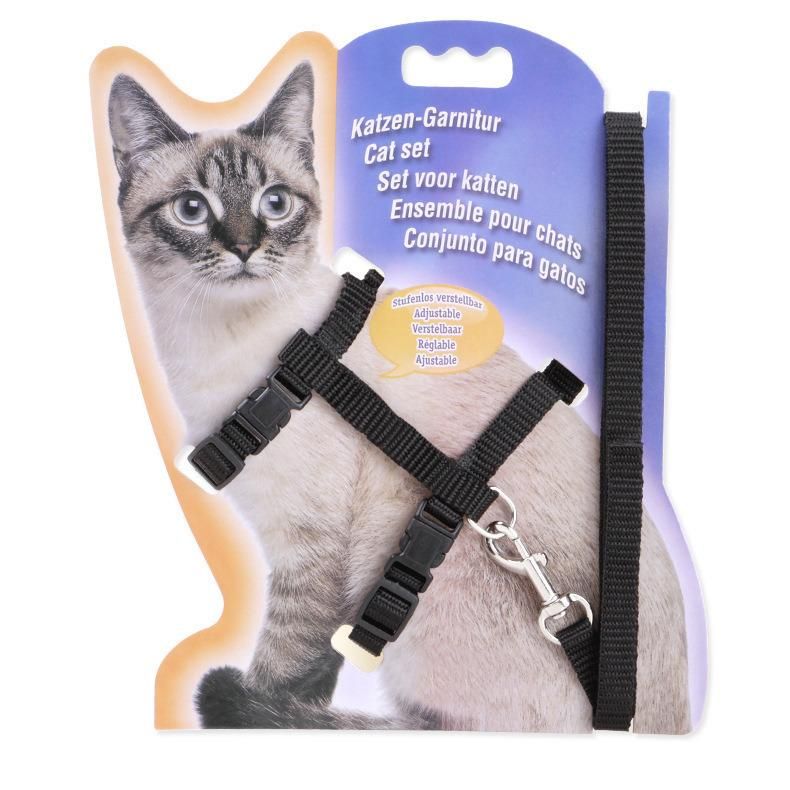 Cat Nylon I-Shaped Traction Chest Cat Chest Harness Pet Leash