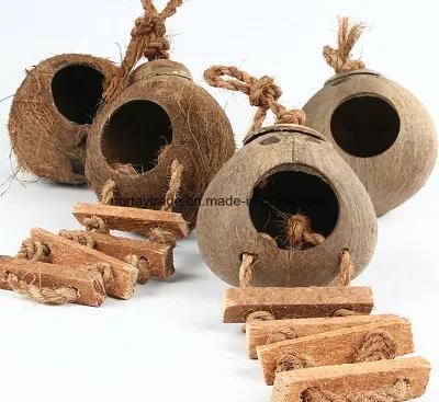 Eco-Friendly Coconut Wood Bird&prime;s Nest Coconut Wood Pet House