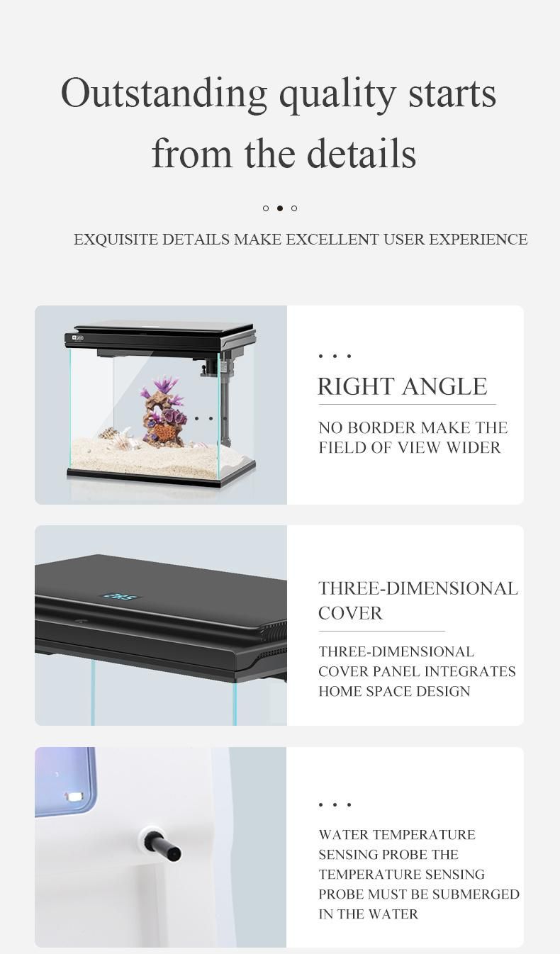 Yee Aquarium Notebook Desktop Ecological Fish Tank Glass Acrylic Fish Tank