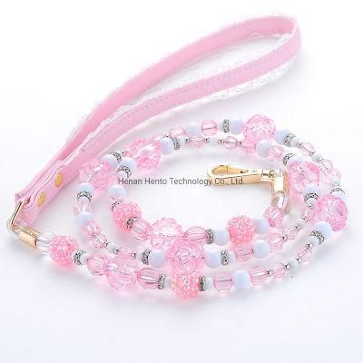 Pet Accessories Cat Small Dog Lead Pearl Necklace Chain